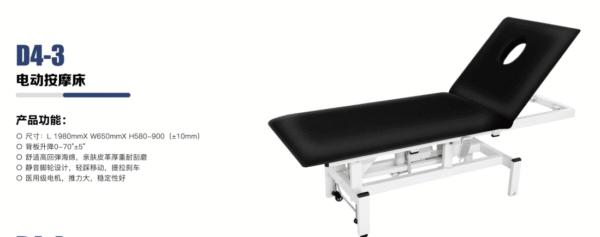 Electric massage bed