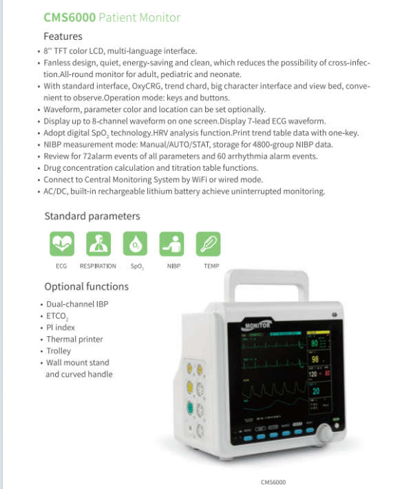 CMS6000 Patient Monitor