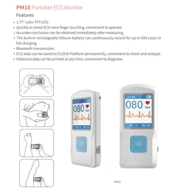 PM10 Portable ECG Monitor