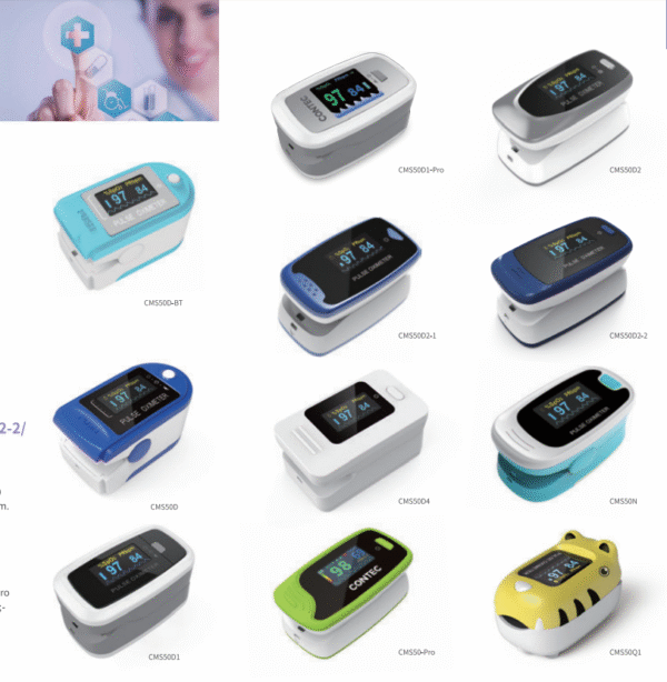CMS50D-BT/CMS50D/D1/D1-Pro/D2/D2-1/D2-2/ D4/N/-Pro/Q1 Pulse Oximeter