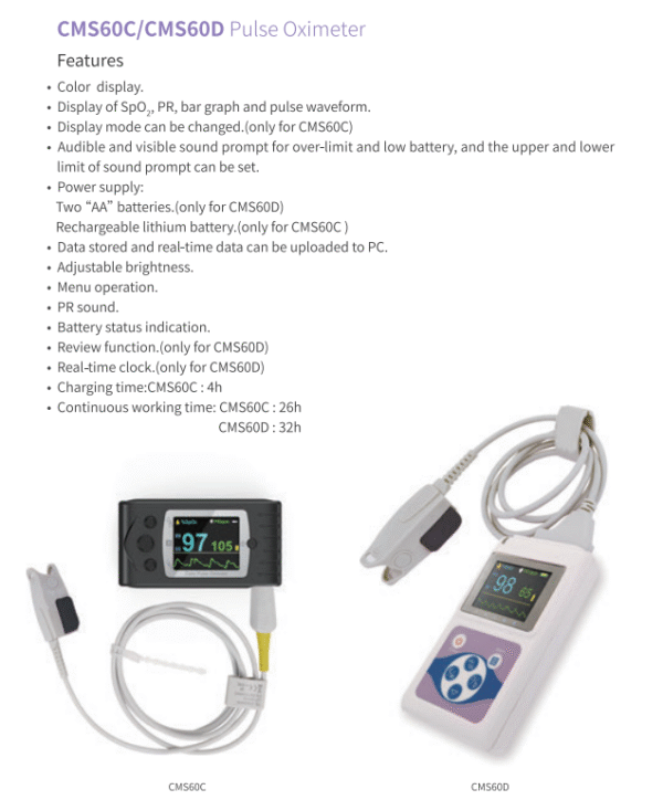 CMS60C/CMS60D Pulse Oximeter