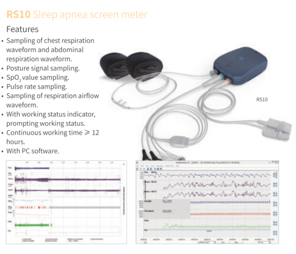 RS10 Sleep apnea screen meter/SLP10 Sleeping position trainer