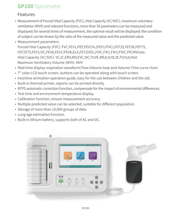 SP100 Spirometer