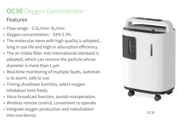 HC10/HC20 Homecare Oxygen Concentrator