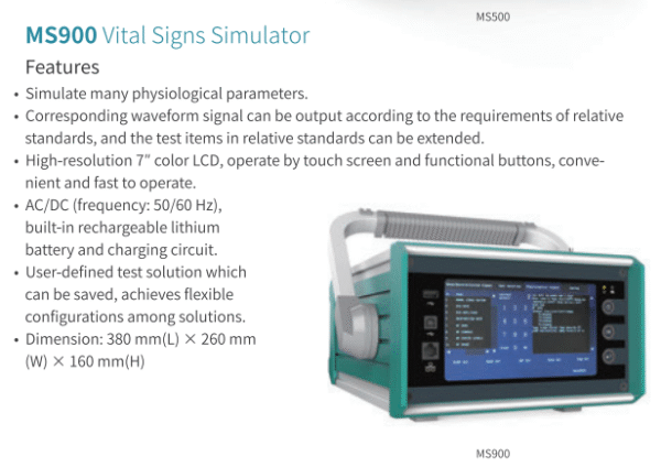 MS900 Vital Signs Simulator